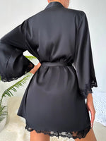 Elegant Soft Silk Nighty with Gown