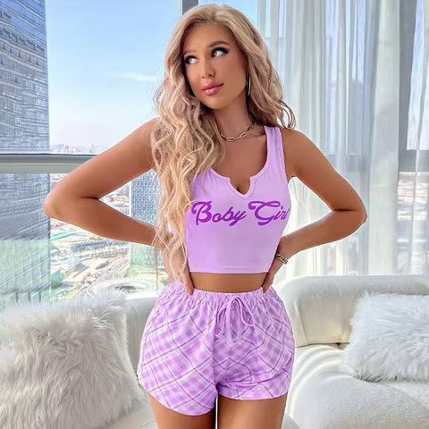 BABY GIRL 2 PCS SHORTS &CAMISOLE