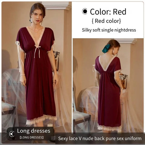 New Arrival Half Sleeves V neck Lingerie - Mighty Nighties