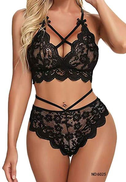 Euroa Two Pieces Hot Garter Set - Mighty Nighties