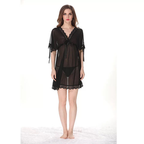Short Gown Net Nighty - Mighty Nighties