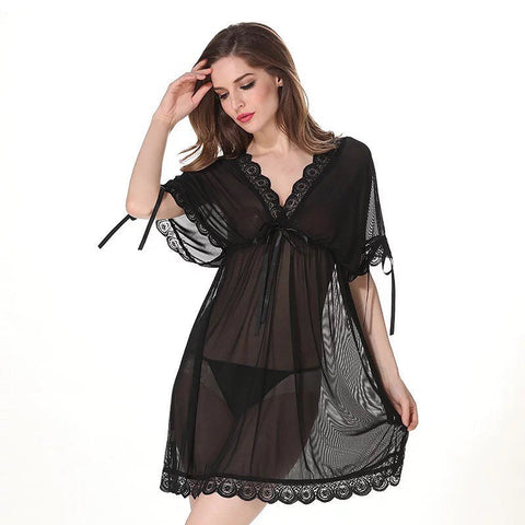 Short Gown Net Nighty - Mighty Nighties