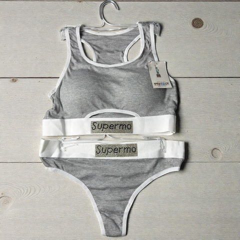 Supermo Ribbed Comfort Set – Bra & Panty