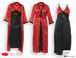 Two Hearts 2 Piece Silk Nighty