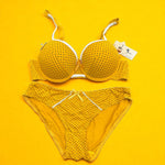 Polka Dot Soft Padded Bra Panty Set