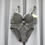 Polka Dot Soft Padded Bra Panty Set
