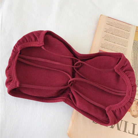 Strapless With Removable Pad And Back Cross Style Biddies