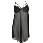 Short Net Lingerie With Back Cross Style