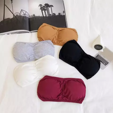 Strapless With Removable Pad And Back Cross Style Biddies
